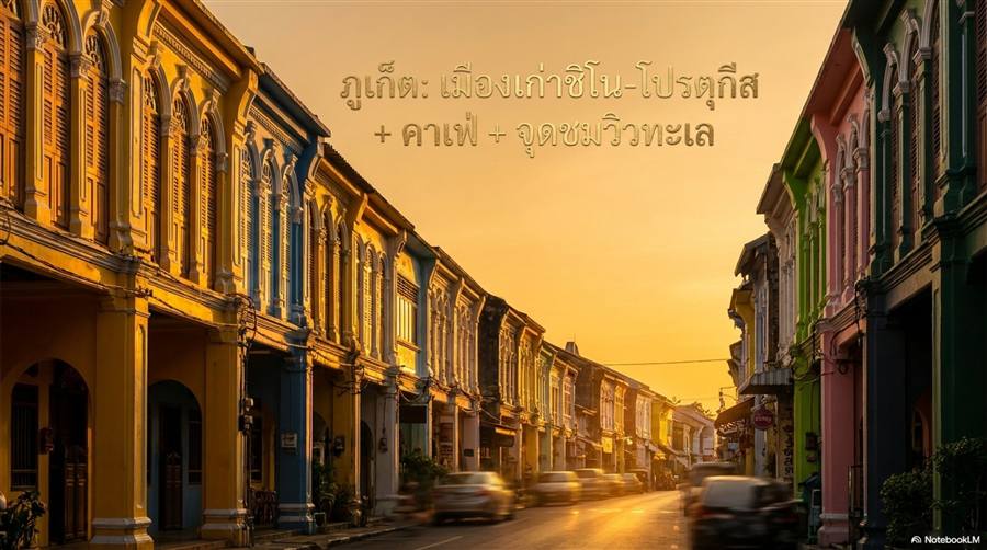 ภูเก็ต เมืองเก่าชิโน-โปรตุกีส คาเฟ่ และจุดชมวิวทะเล